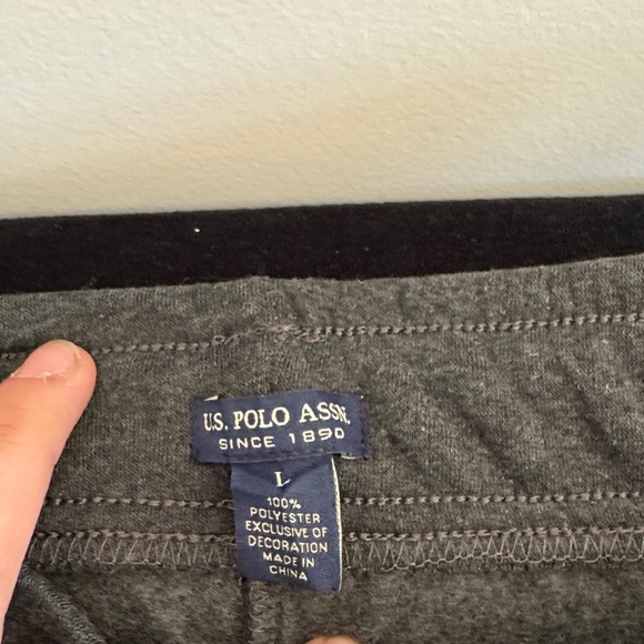 U.S. Polo Assn. Charcoal Gray Kids Joggers - Picture 3 of 4